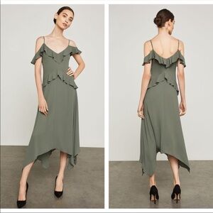 BCBGMaxAzria Spanish Moss Lissa Asymmetrical Dress XXS